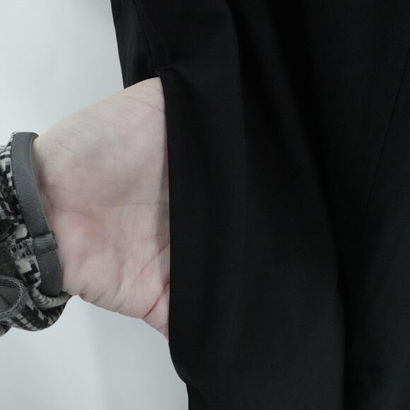 HALARA Dress Size XL Black Breezeful Racerback Hi Lo Midi Pockets Built In Bra - Picture 11 of 12